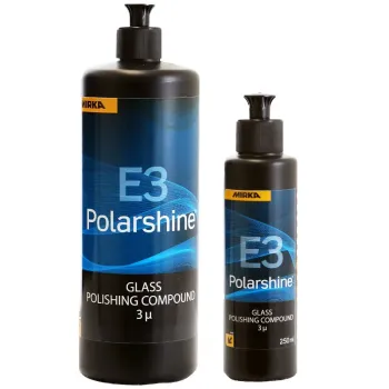 Mirka Polarshine E3 Glasspolitur zur Entfernung feiner Kratzer und Schleifspuren auf Glas